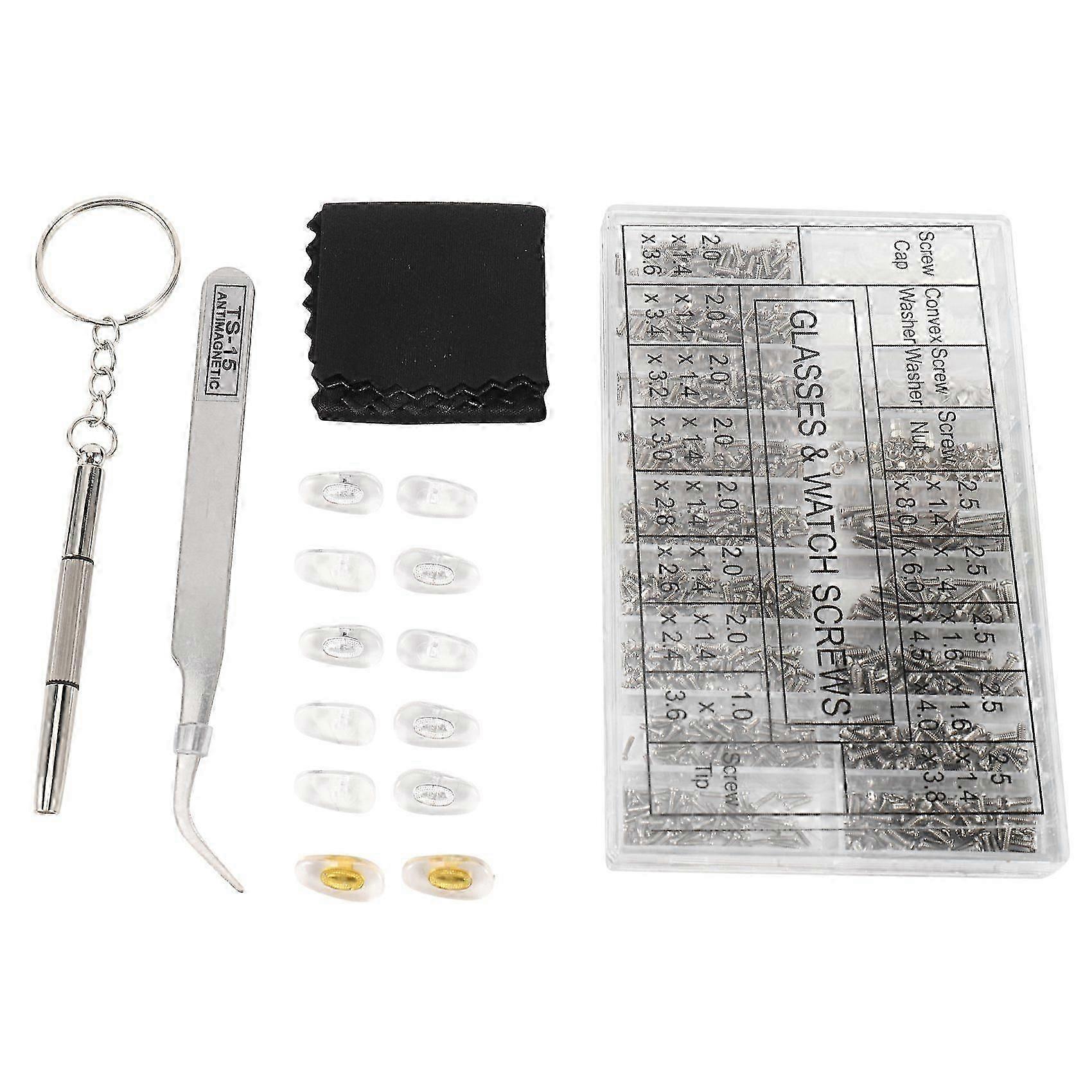Assorted Size Micro Screws for Watch Clock Eyeglasses Repair Watchmaker Tool Kit