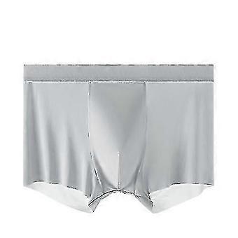 3-pack Ice Silk Men's Underwear - Breathable 5a Antibacterial Mulberry Silk, Cooling Summer Briefs
