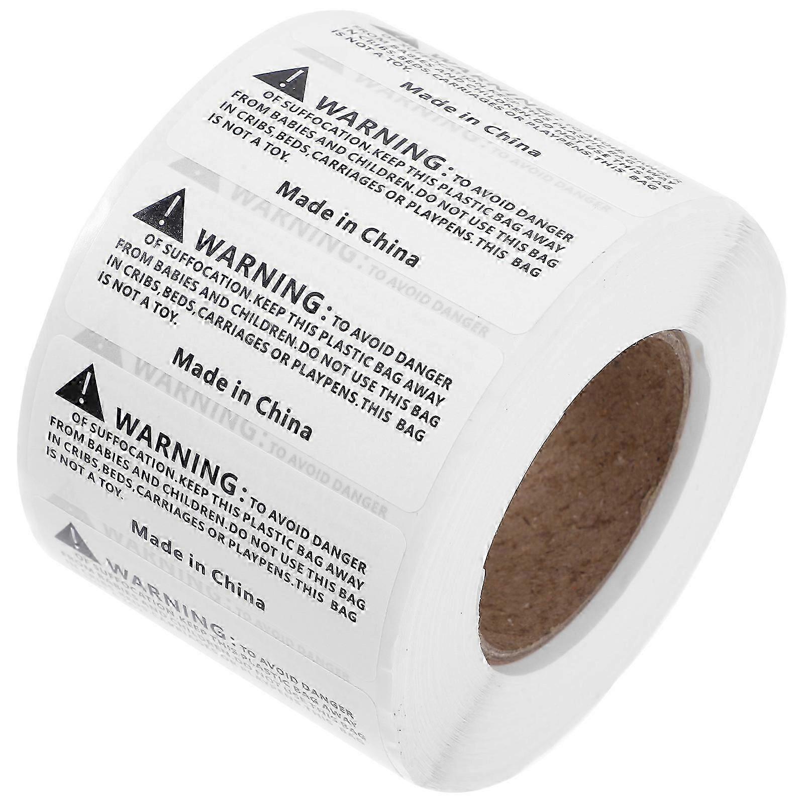 1000pcs Suffocation Warning Labels Self-adhesive Packing Box Shipping Labels