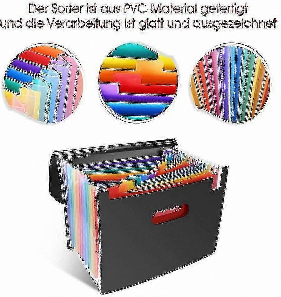 A4 Document Organizer Elastic Band Locking Button for Home Office Use