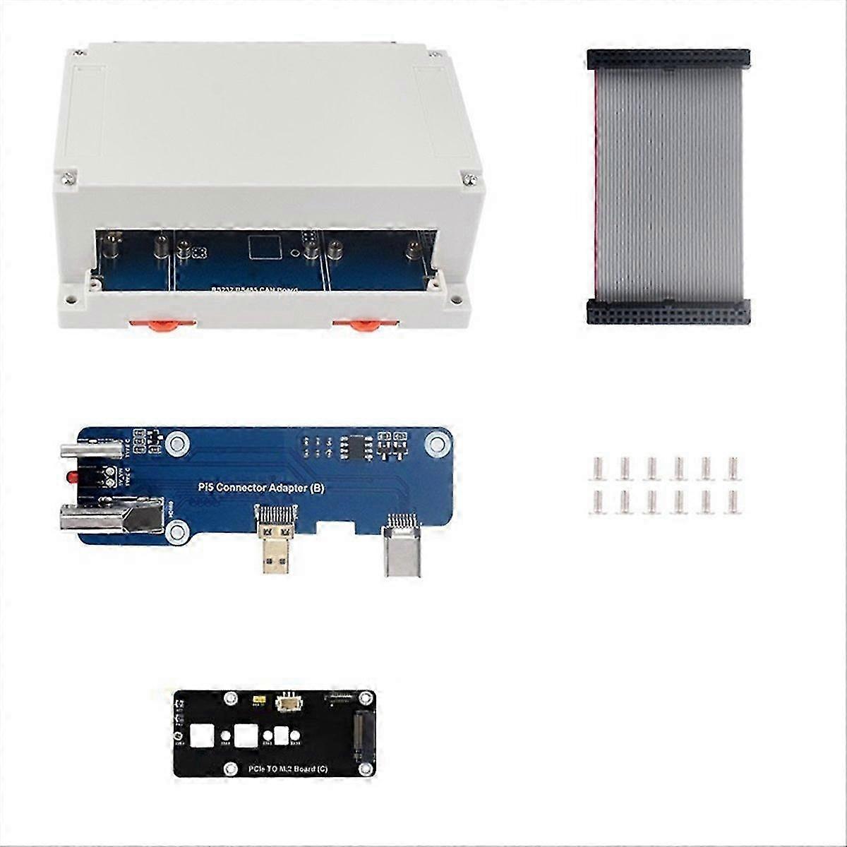 Isolated RS232/RS485/CAN/CAN FD Expansion Board compatible with Raspberry Pi4/5,B