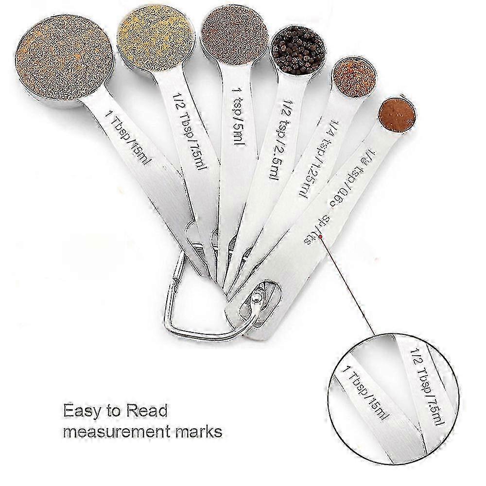 6pcs Measuring Spoons(1 Set)