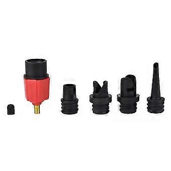 Sup Air Pump Adapter Inflatable Paddle Rubber Boat Kayak Air Valve Adaptor Tire Compressor Converter 4 Nozzle
