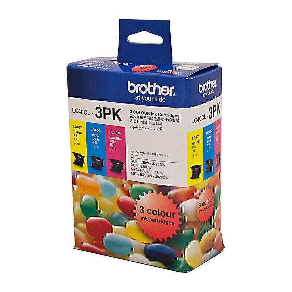 Brother High Quality Durable Versatile Compact Premium LC40 CMY Colour Pack