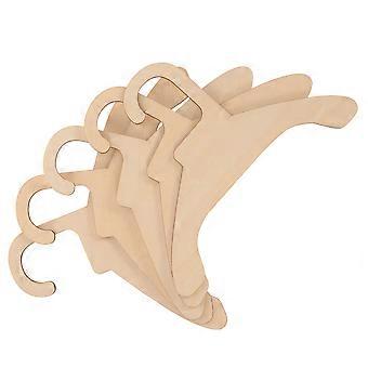 Pet Clothes Hanger Wooden Design for Hanging 15Pcs Dog Apparel