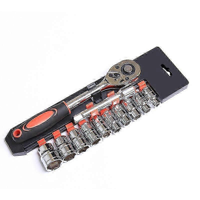 12PC Metric Socket Ratchet Tool Set
