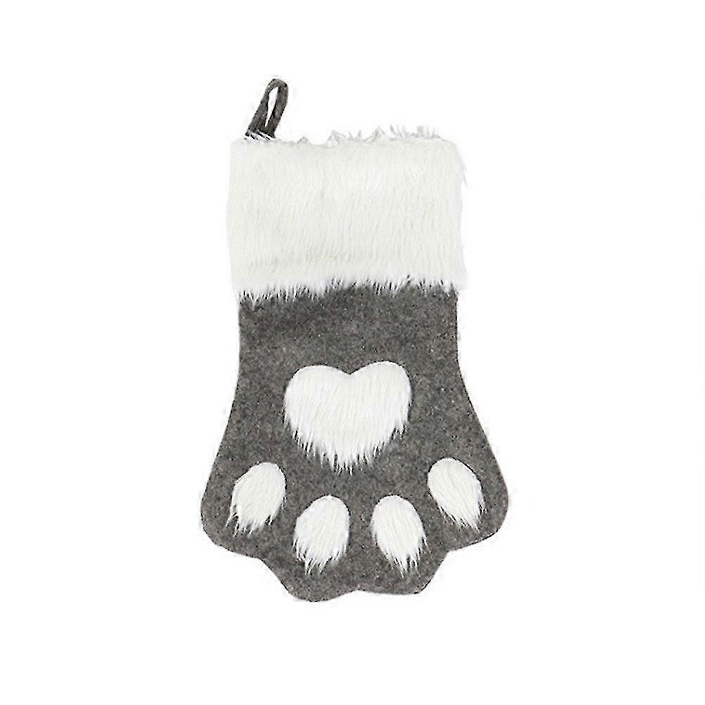 Dog Paw Shaped Christmas Stocking