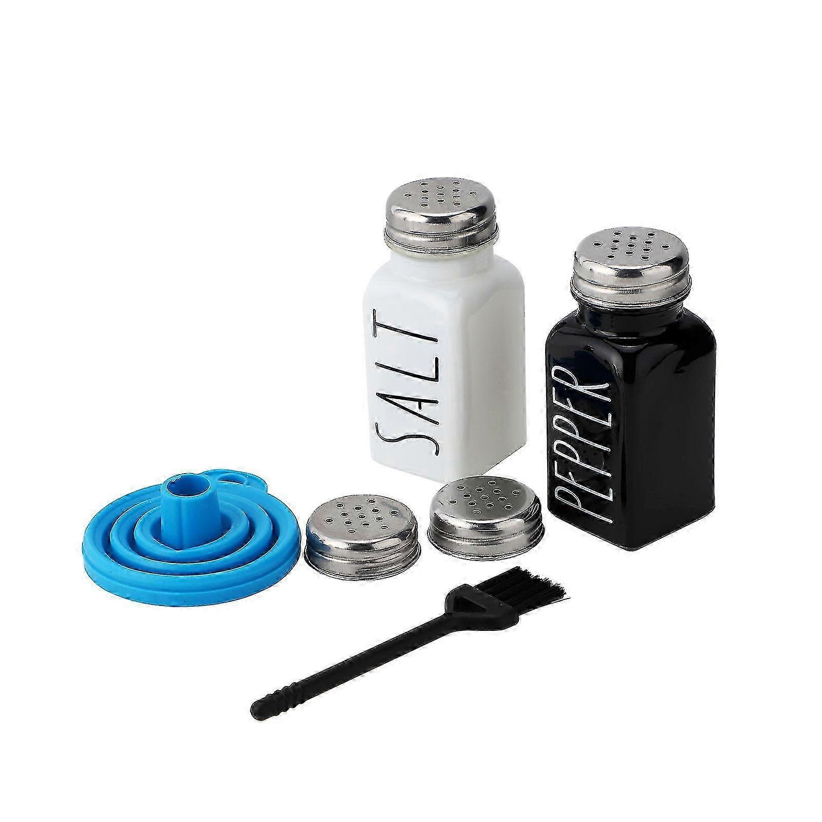 Compact Glass Spice Dispenser Set