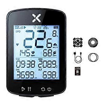 GPS Cycling Computer Wireless Speedometer IPX7 Waterproof Auto/Manual Backlight Type-C Charging Compatible with Bike Sensors 2.2in Screen