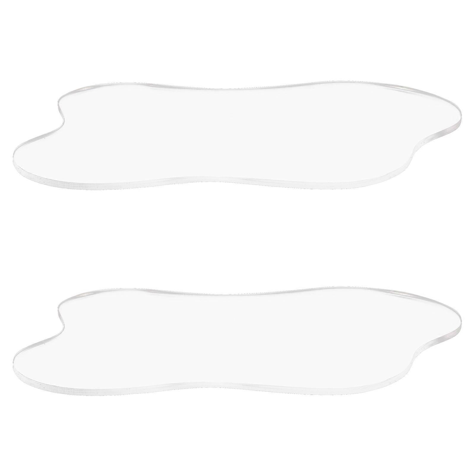 Transparent Acrylic Coasters for Coffee Table Use 8Pcs Irregular Shape