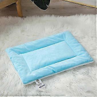 Multi-Purpose Pet Mat - 1 Piece, 45*35cm, Fabric Material, Blue, Suitable compatible with Cats and Dogs