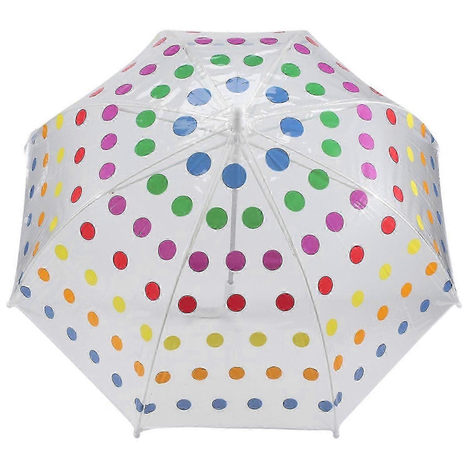 Kids Clear Bubble Umbrella 70cm Windproof