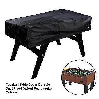 Cubierta de mesa de futbolín negra,Cubierta de mesa de futbolín Cubierta de mesa de futbolín impermeable Cubierta de mesa de futbolín rectangular 64x45x18 pulgadas hecha de Oxford 420d