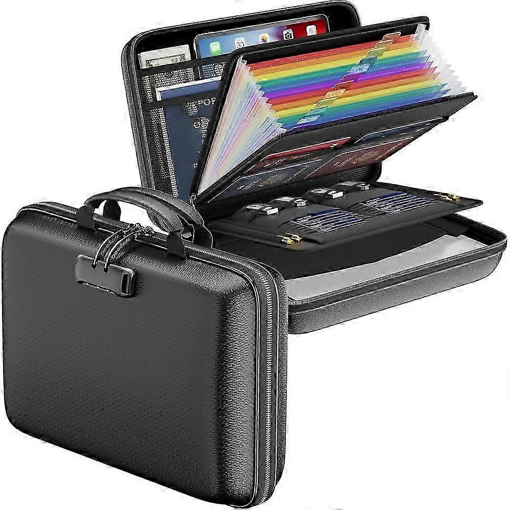 Fireproof File Organizer with Lock, Case Fireproof Document Box