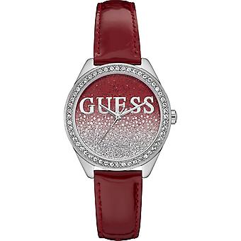 Guess watches ladies glitter girl watch for Women Analog Quartz with Cowskin Bracelet W0823L3