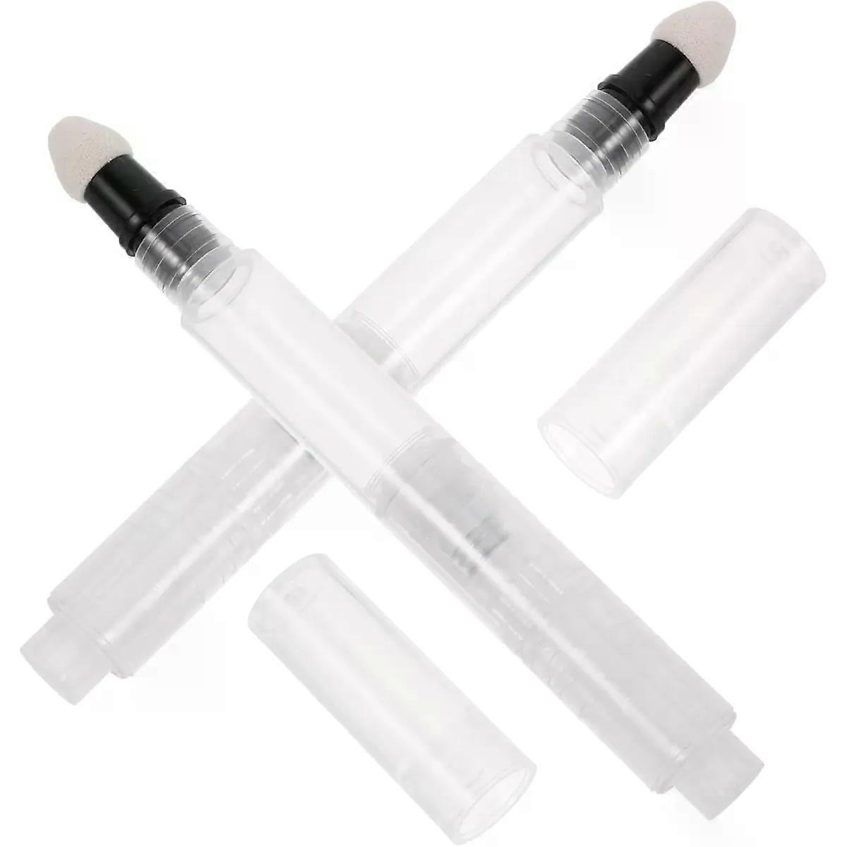 2pcs Refillable Blush Applicator Pen 3ml Sponge Tip Makeup Tool