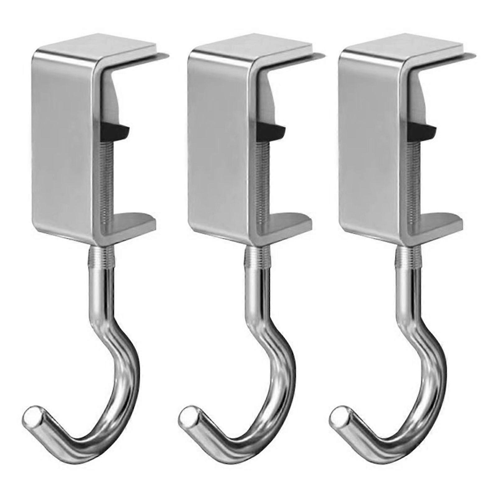 Table Hooks Office Desktop Bag Hooks 360 Rotatable Detachable Backpack Hangers
