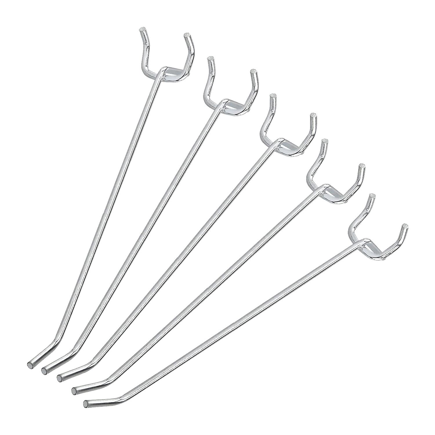 50 Pcs 6-Inch Pegboard Hooks Metal Shelving Hooks and Organizer Assortment Pegboard Garage Organize