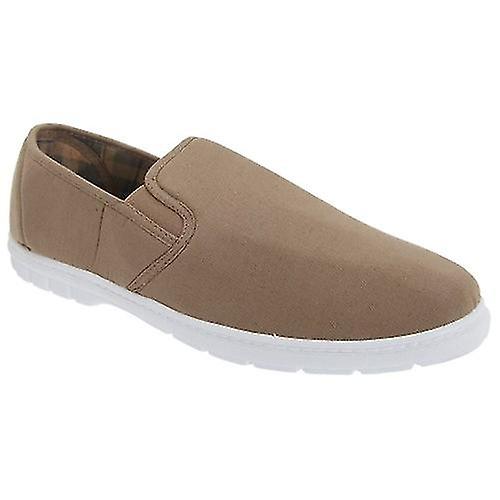 Scimitar Mens Twin Gusset Slip On Casual Textile Shoes Fruugo UK