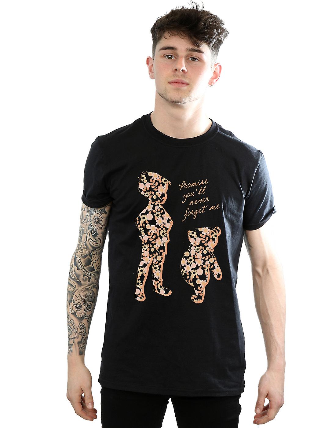 迪斯尼男士小熊维尼承诺你永远不会忘记 t恤衫