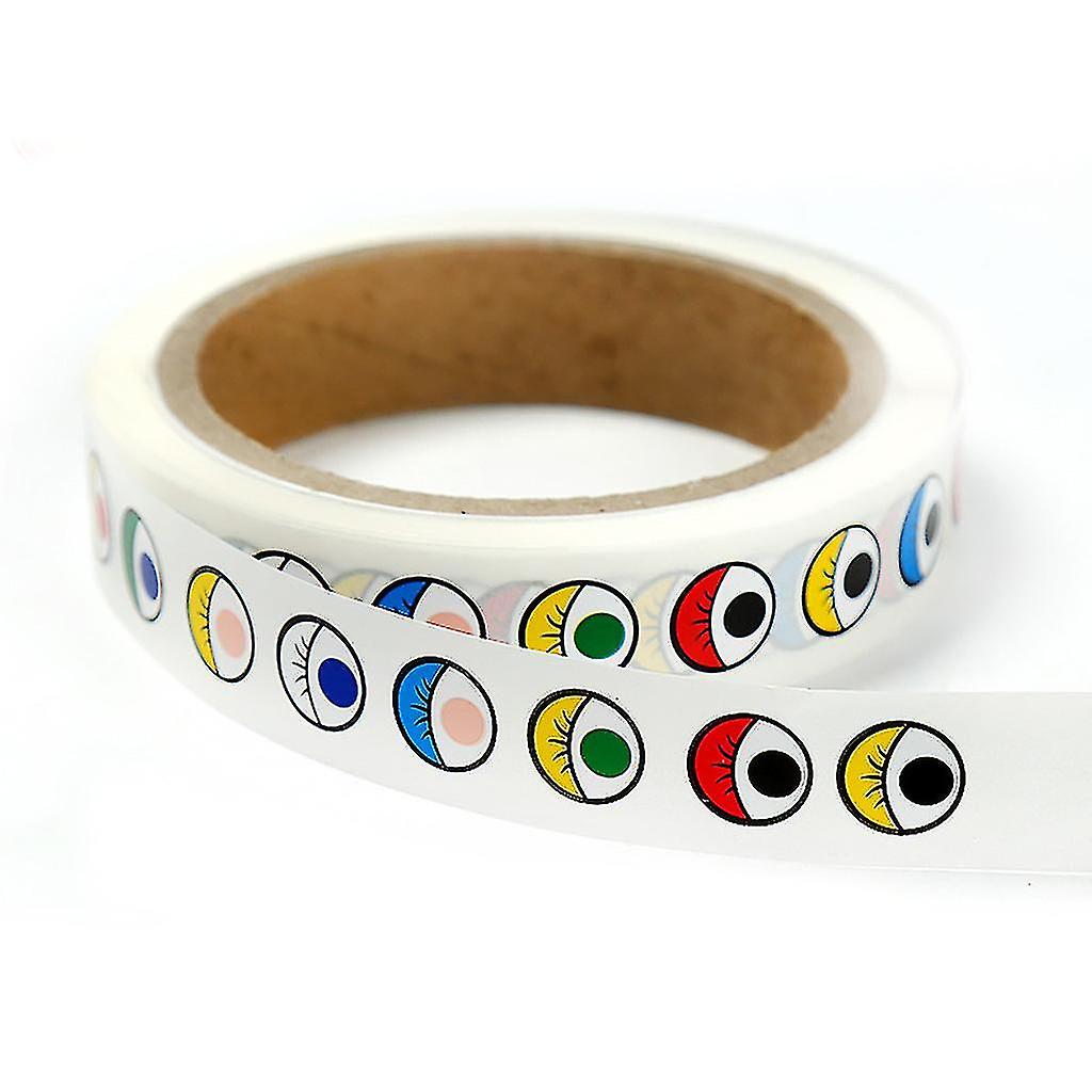 For Creative Adhesive Stickers Roll Funky Pattern Educational Toy Gifts Deco