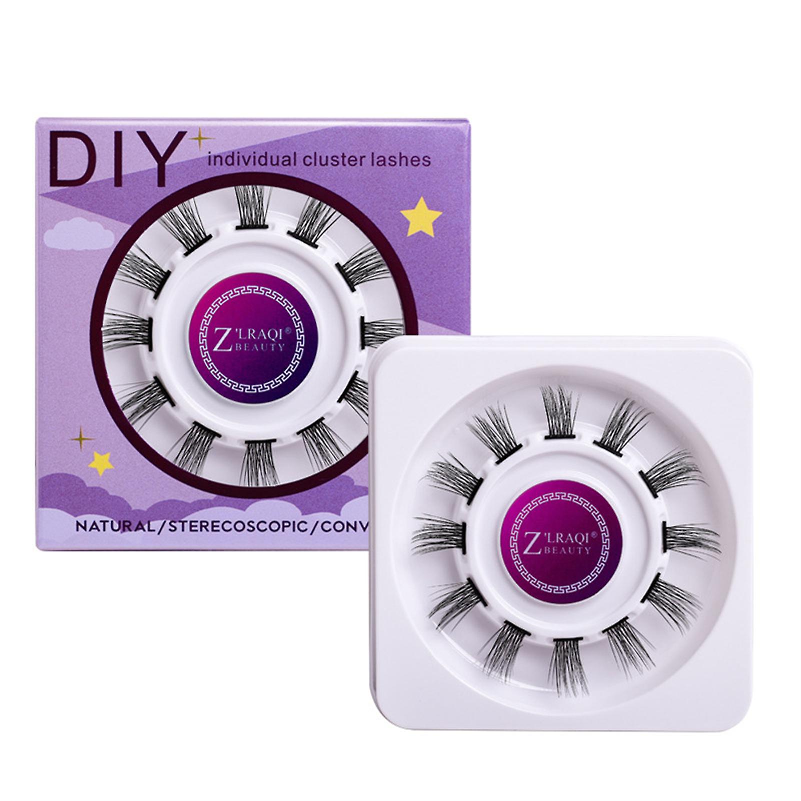 Thin Stem Soft Diy Grafted Lashes Fluffy Volume Long Eyelashes Premium
