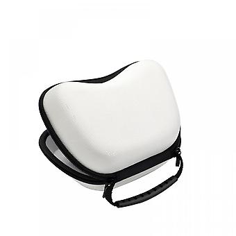 Game Handle Accessories Storage Bag, PS5 Controller Handle Storage Hard Protected Portable Bag Classic Style - White