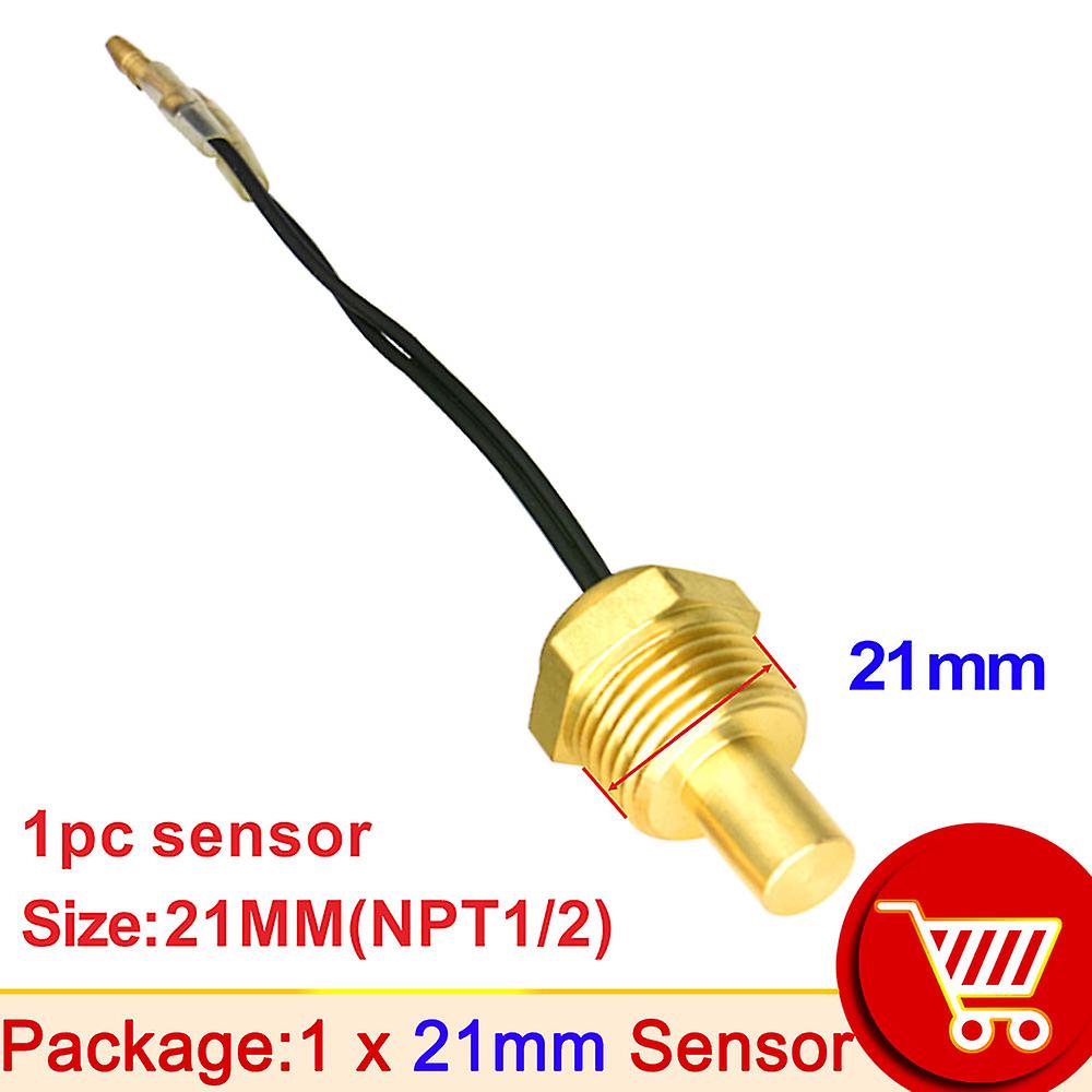 Racing Car Meter Oil Temp Sensor Water Temperature Sensor Thread Head Plug For 12v/24v Car Truck Digital 10mm 14mm 17mm 21mm-10mm