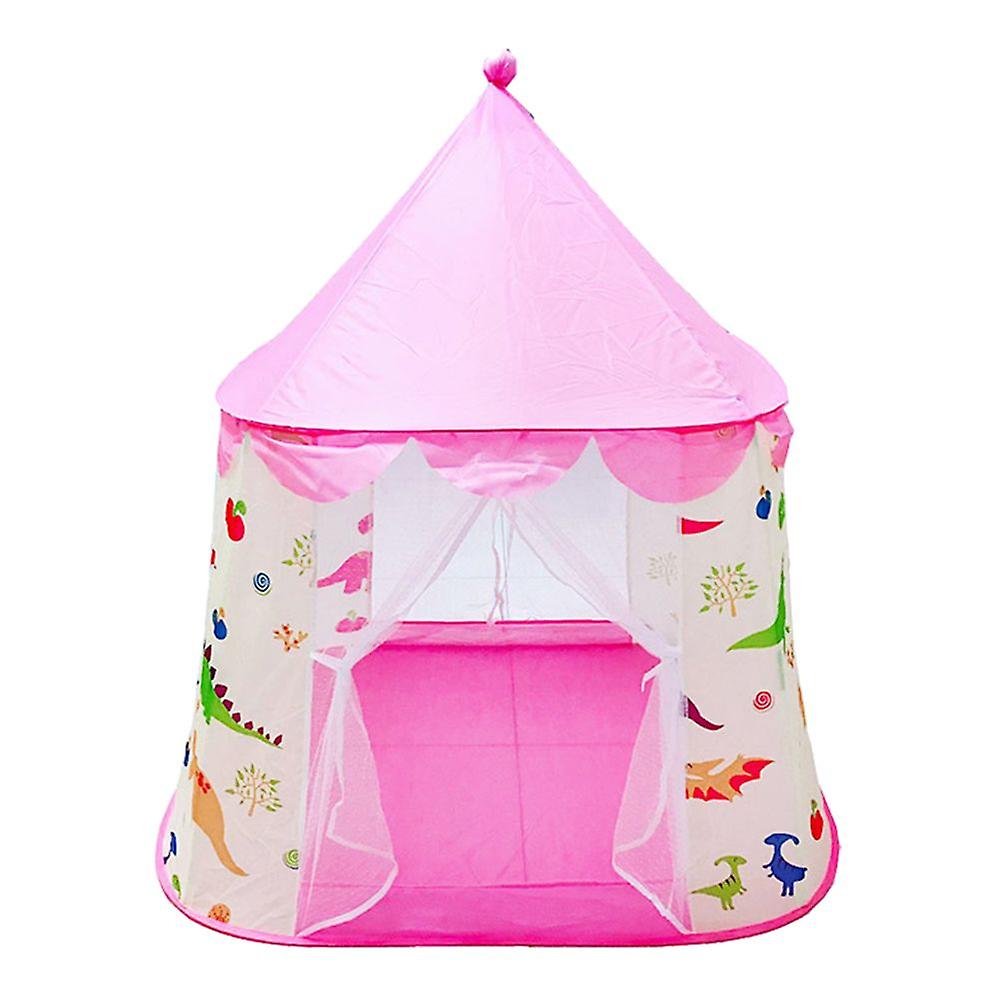 Portable Folding Tulle Play Store Game Expand Pink Yurt Castle Indoor Toy