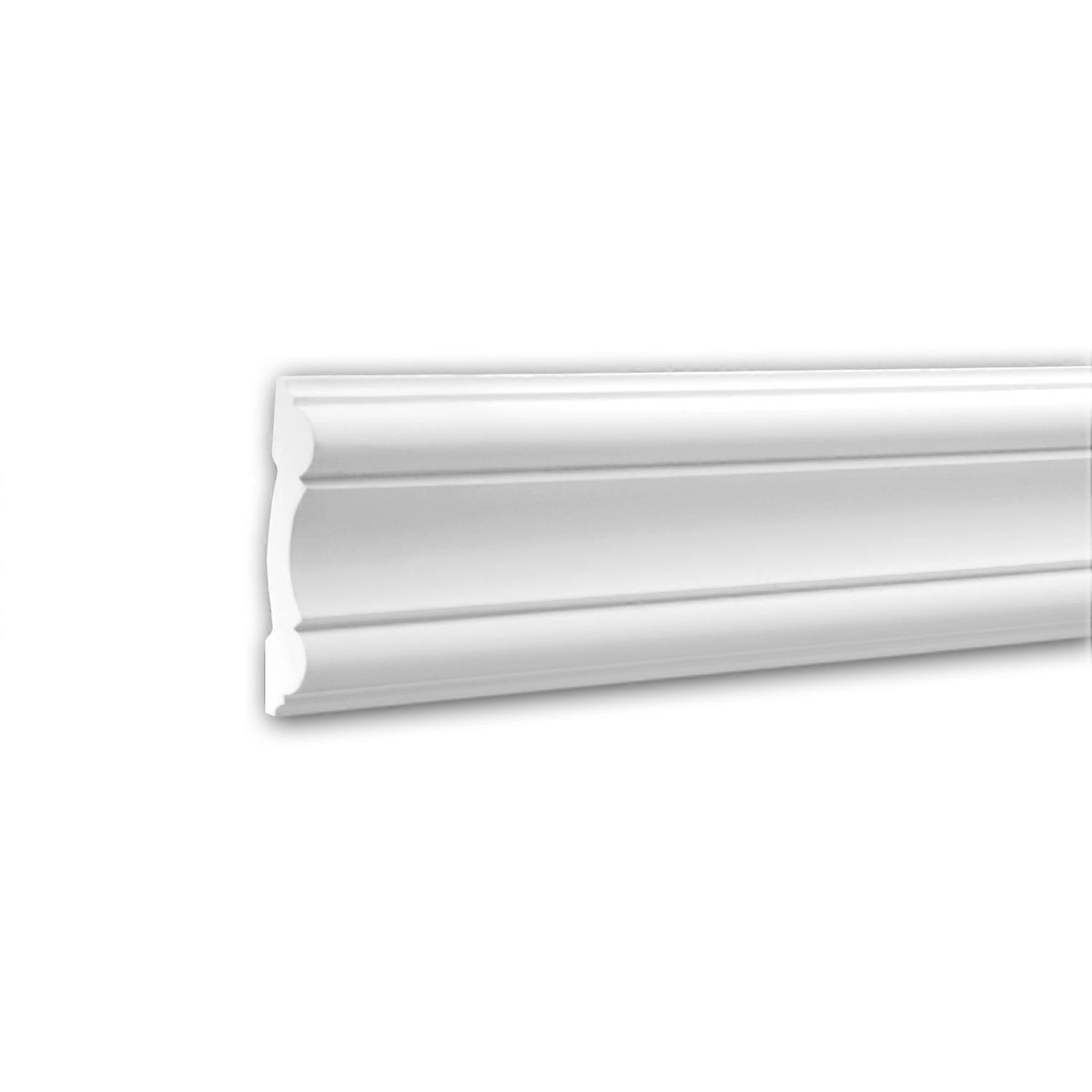 e-Delux GmbH 1 x Cimaise 151317 Profhome blanc Mousse de polyuréthane rigide prétraité léger, solide, indéformable