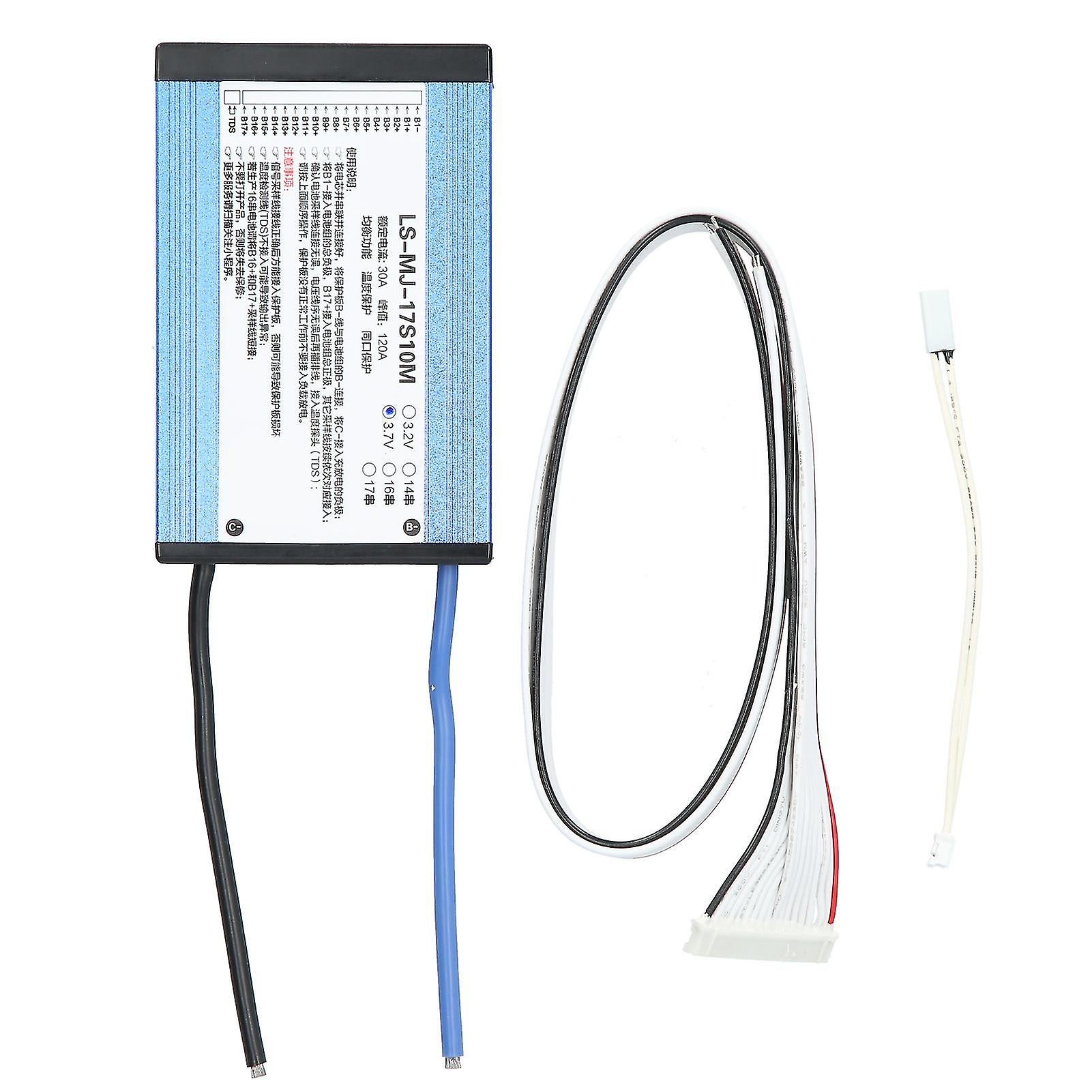 3.7V 30a 14s-17s Lithium Battery Protection Board Universal With Bms Balance Multiple Protection