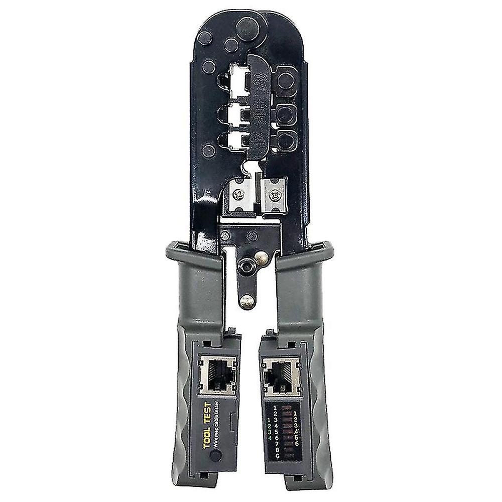 Rj45 Crimper Network Lan Cable Tester Cutting Tool For Cat7 Cat6 Cat5 Rj11 Rj12 Rj45 Crimper Metal