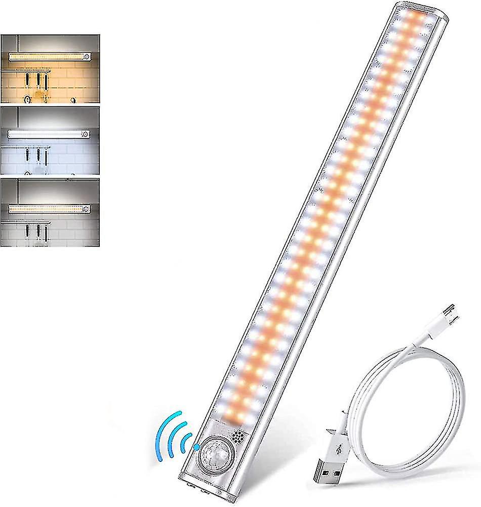 Led Under Cabinet Light Kitchen, 160 Leds 40cm Ultra Thin Dimmable Rechargeable