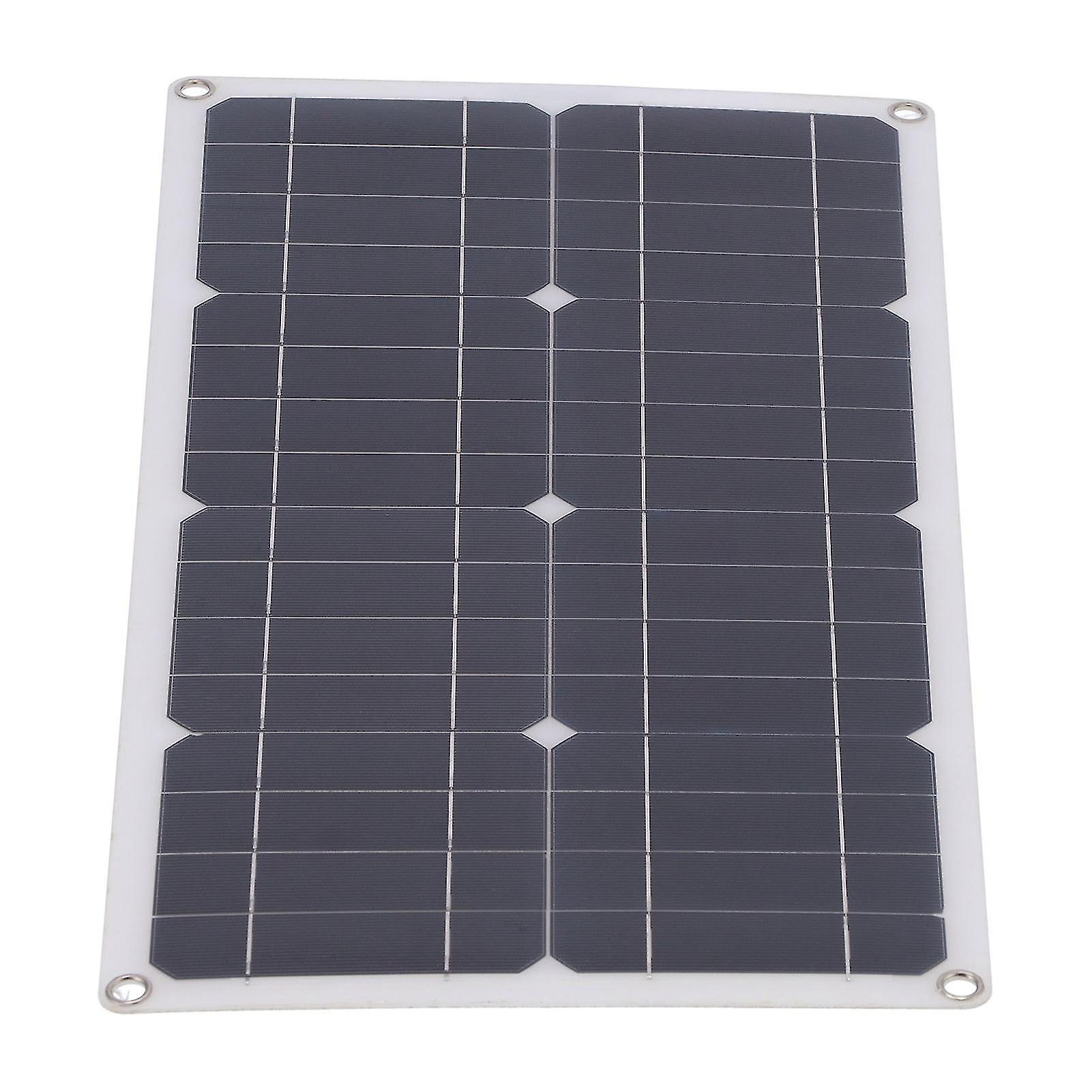 Solar Panel Kit, 25W Porfessional Monocrystalline Silicon Solar Panel Battery Charger Kit with 30a Controller for Car RVs Ships