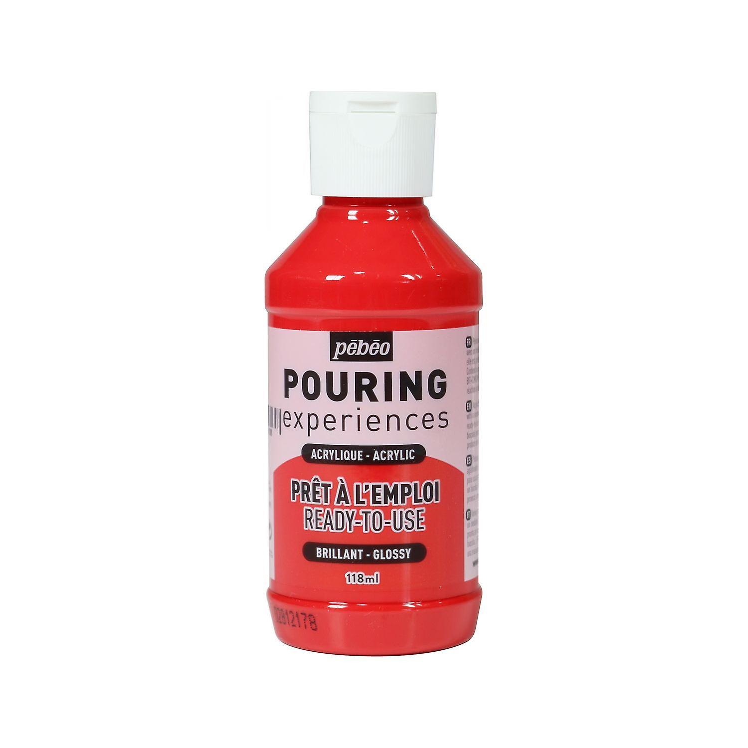 Glossy acrylic painting for pouring - Red - 118 ml