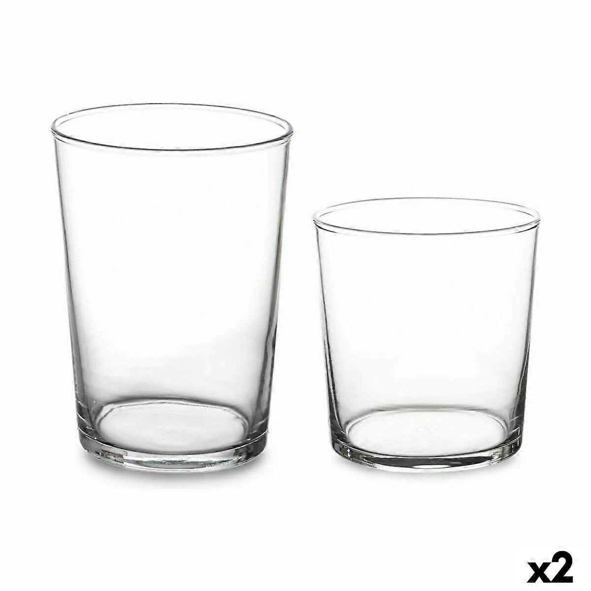 Set de verres Pasabahçe Bistro Verre Transparent 380 ml 510 ml (2 Unités)