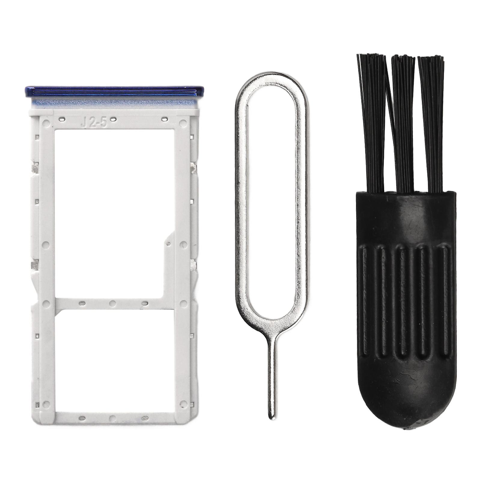 Blue Sim Card Tray Set for Redmi Note 8 Pro - Durable, Easy Install, Includes Eject Pin