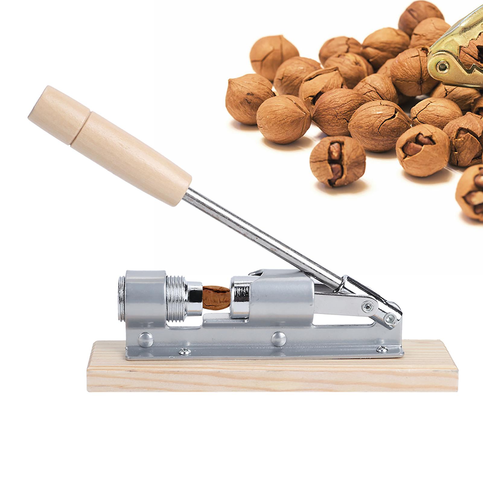 Aluminum Alloy Walnut Nut Cracker Hand Pressed Tool 15x20cm