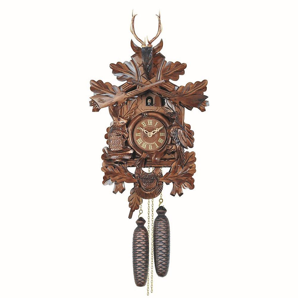Engstler - 739 Q - Cuckoo Clock - Quartz - Walnut