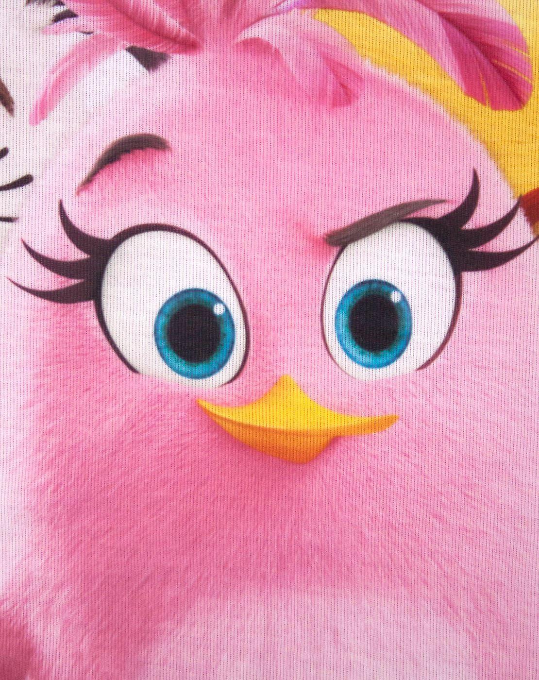 ROBE FILLE ANGRY BIRDS STYLE DÉBARDEUR TURQUOISE ET ROSE