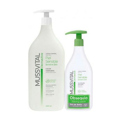 Sentitive Skin Gel Dermactive Mussvital Pack 1000ml + 400ml