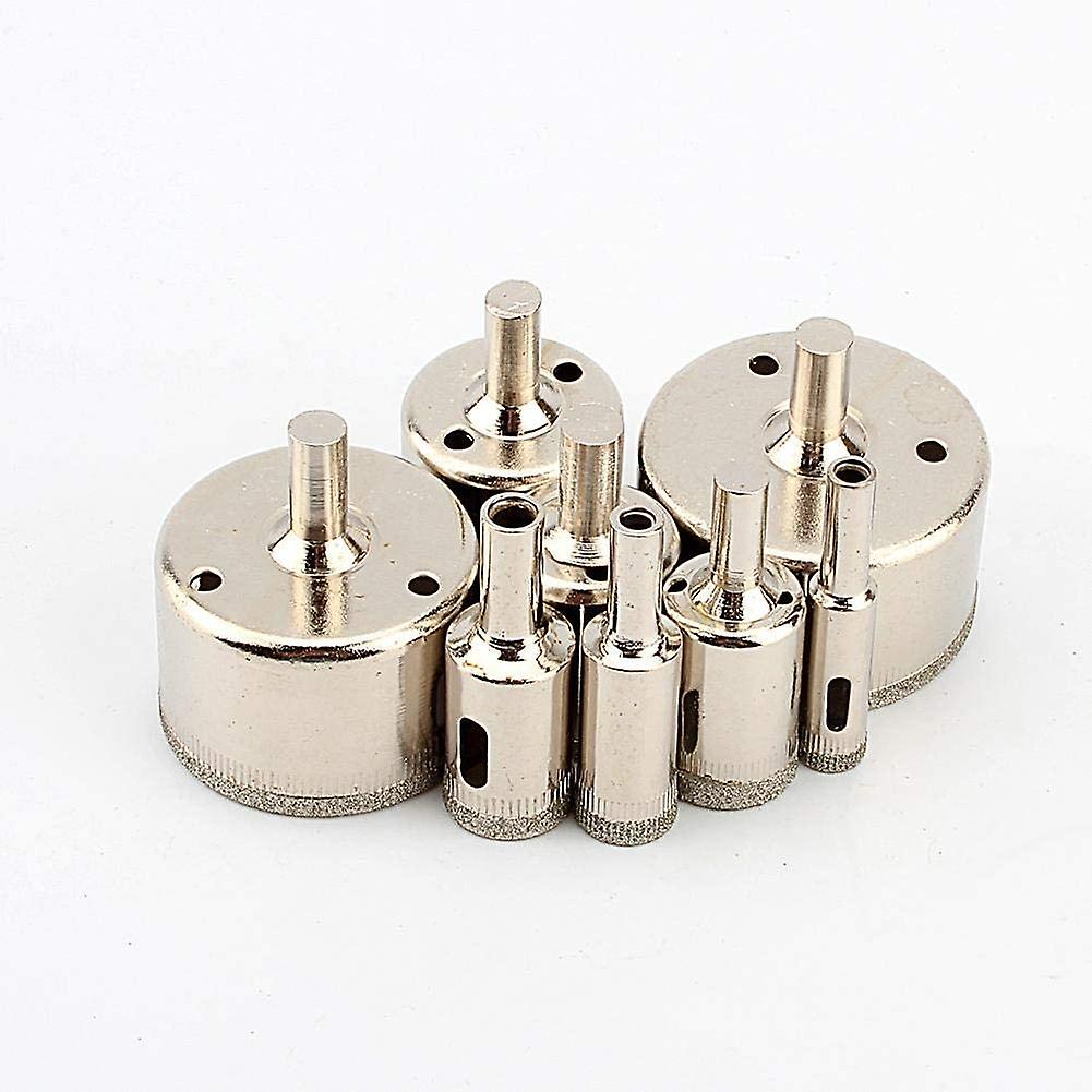 8pcs 10mm-50mm Diamond Coated marble Ceramic Tile Hole Saw Drill Bits set tool