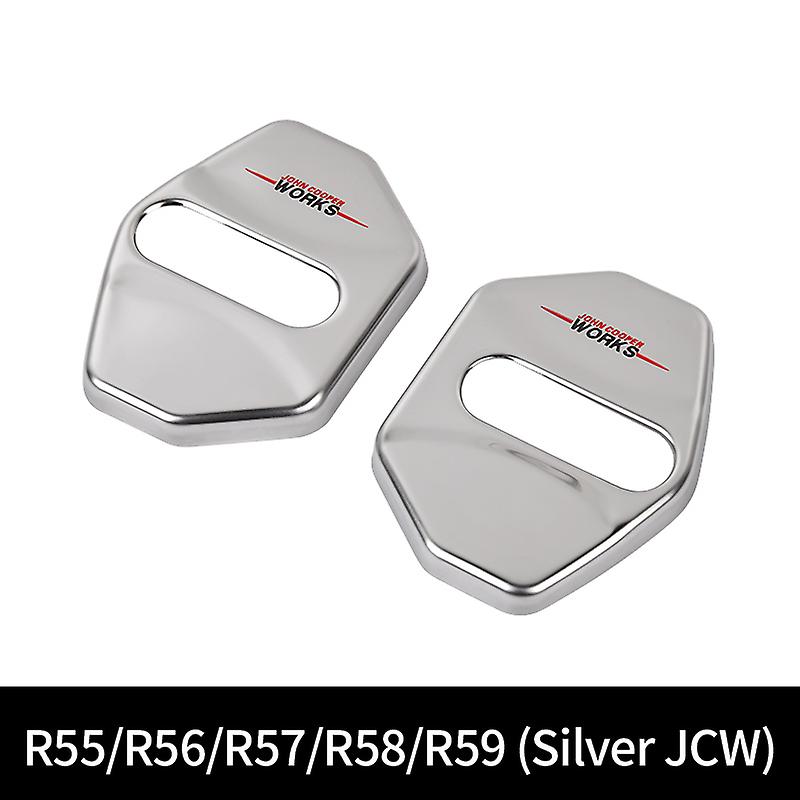 2pcs Car Door Lock Cover for MINI COOPER R55/R56/R57/R58/R59/R60/R61/F54/F55/F56/F57/F60 Stainless Steel Protective Accessories Trim~13435