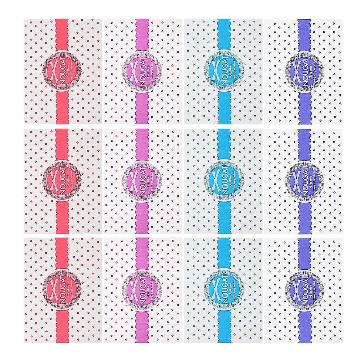 400 Pcs Candy Wrapping Paper Homemade Caramel Wrapper Twisting Candy Paper Birthday Sweets Wrappers Nougat Wrapping Paper