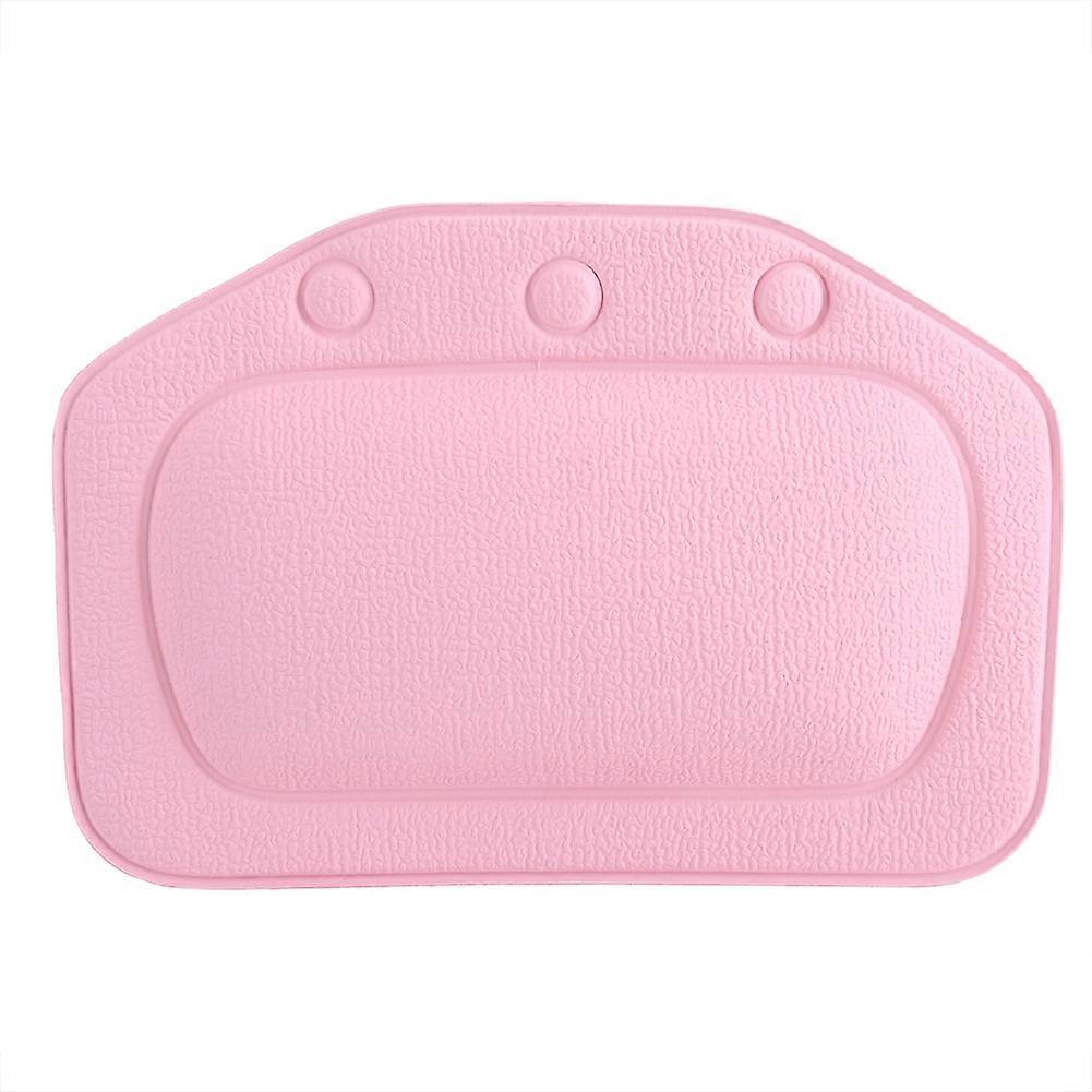 Coussin de bain spa rembourré en mousse souple, appui-tête, coussin pour la tête, le cou et le dos, rose