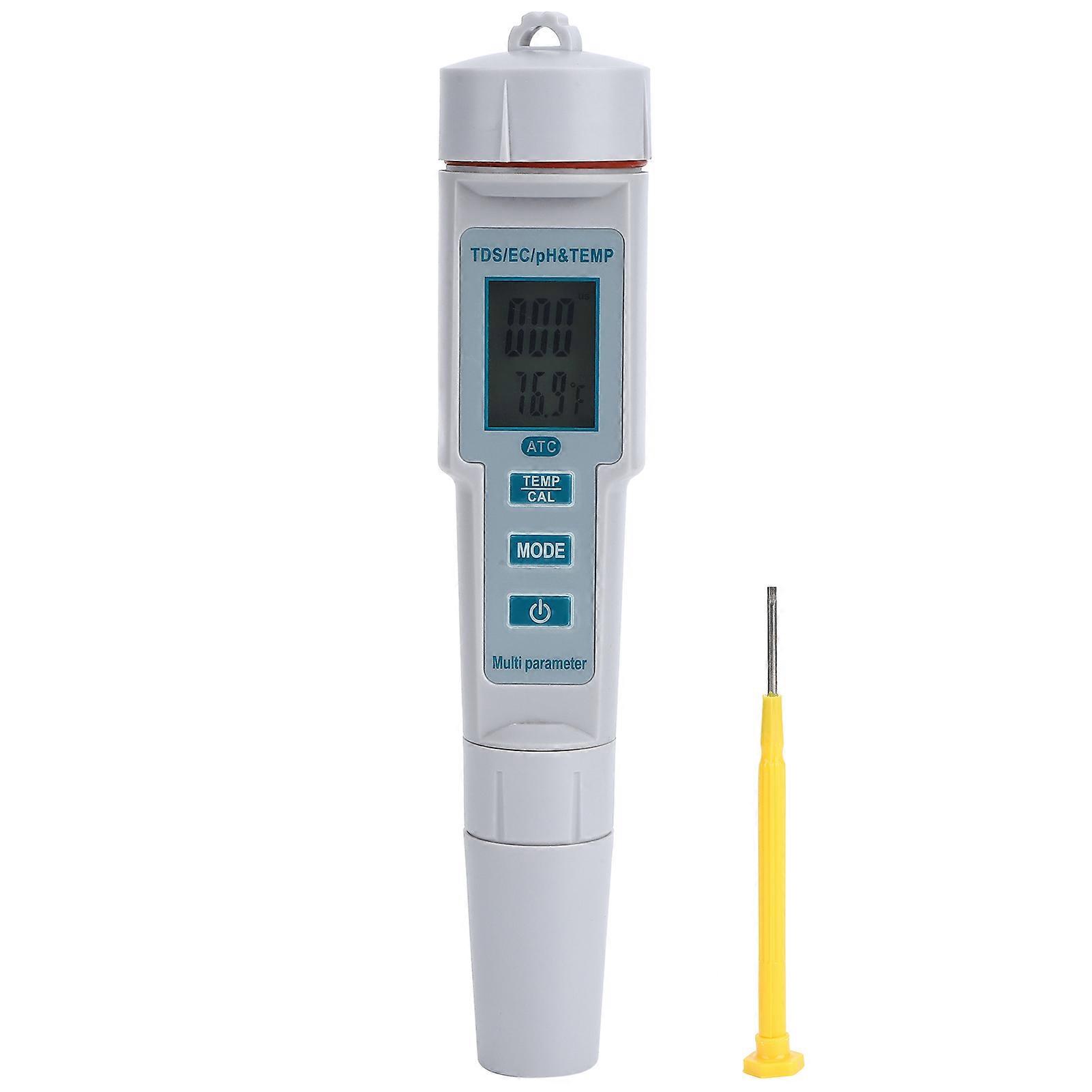 4 in 1 PH TDS EC Temp Test Pen Digital Water Quality Tester Meter for Drinking Water Swimming Pool NO.2998