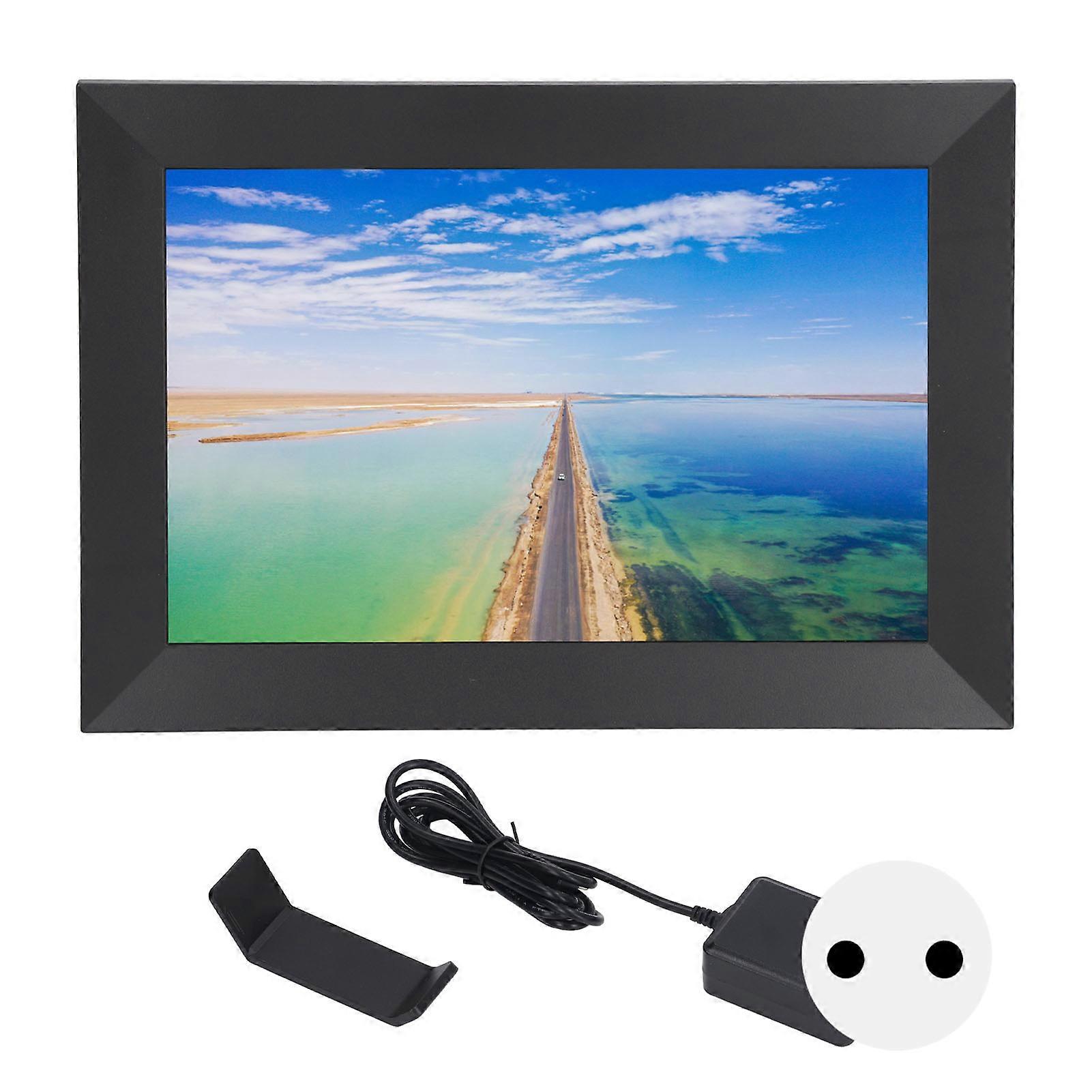 10.1 Inch Wifi Digital Photo Frame Smart Touch Screen Auto Rotation Wall Mountable Digital Picture Frame 100240v Eu Plug