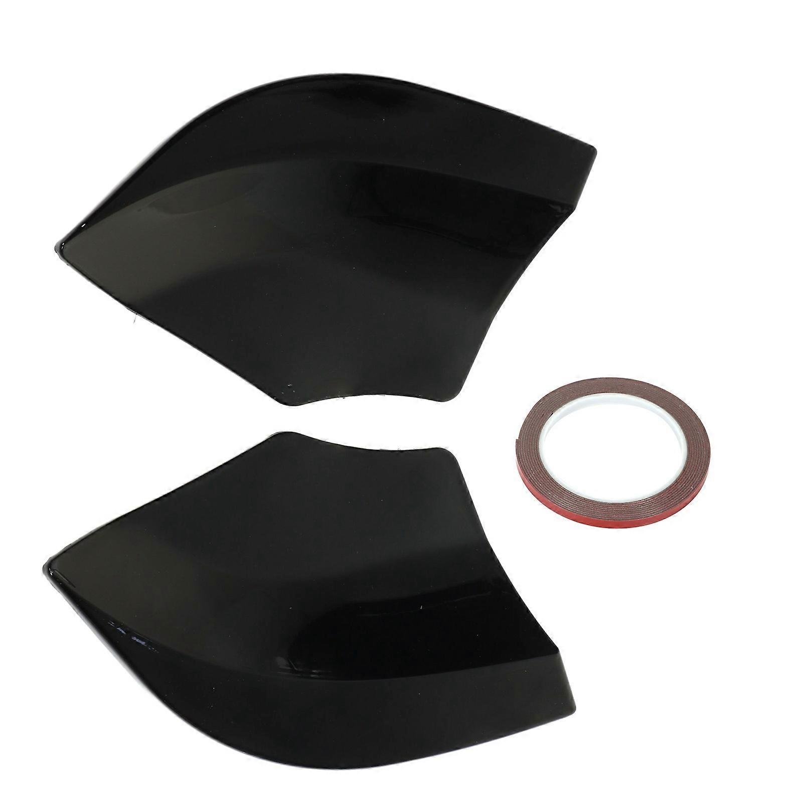 1 Pair Rear Bumper Splitter Replacement ABS Plastic Automobile Rear Bumper Diffuser Left and Right Glossy Black