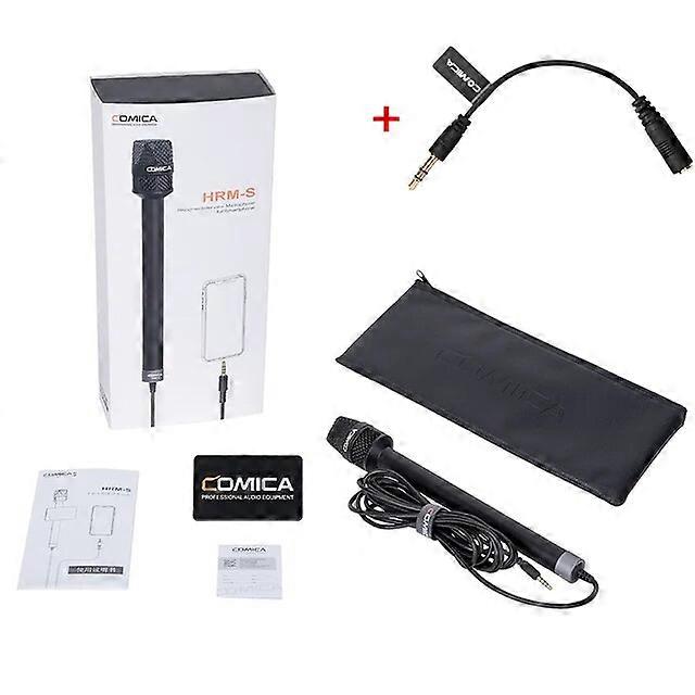 Redkid Hrm-s Hrm-c Microphone d’interview professionnel pour Iphone Android Smartphone Dslr Caméra m