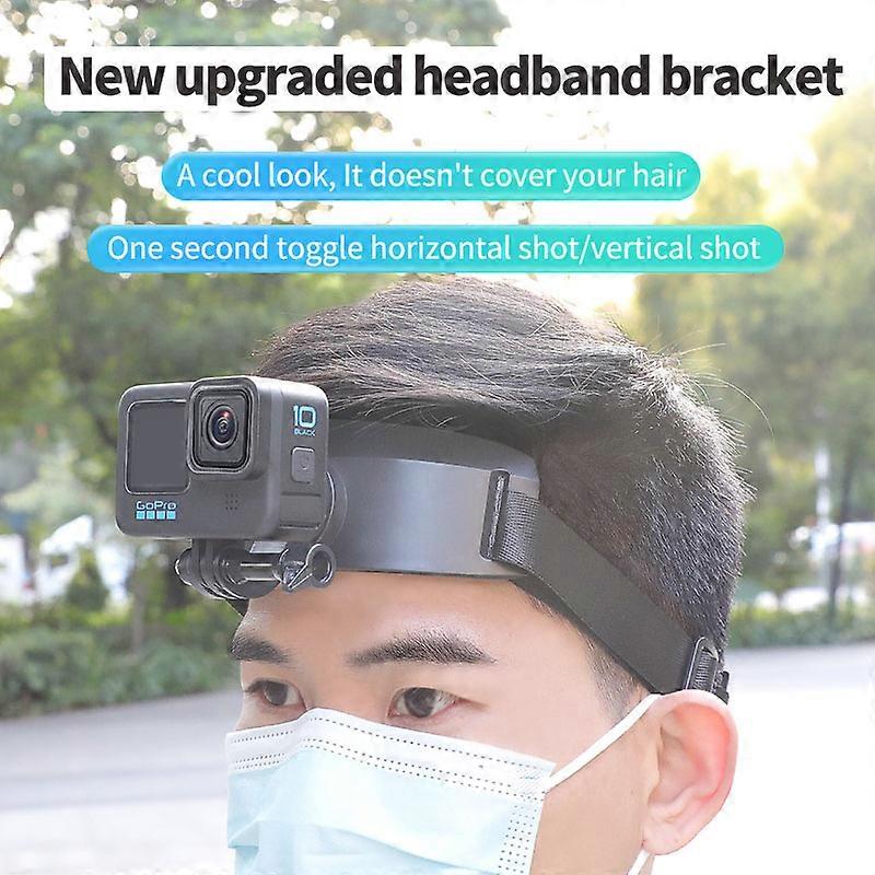 Kipye Adjustable Head Strap For Gopro Hero Action Camera Mount Accessories Action 3 11 10 9 8 7